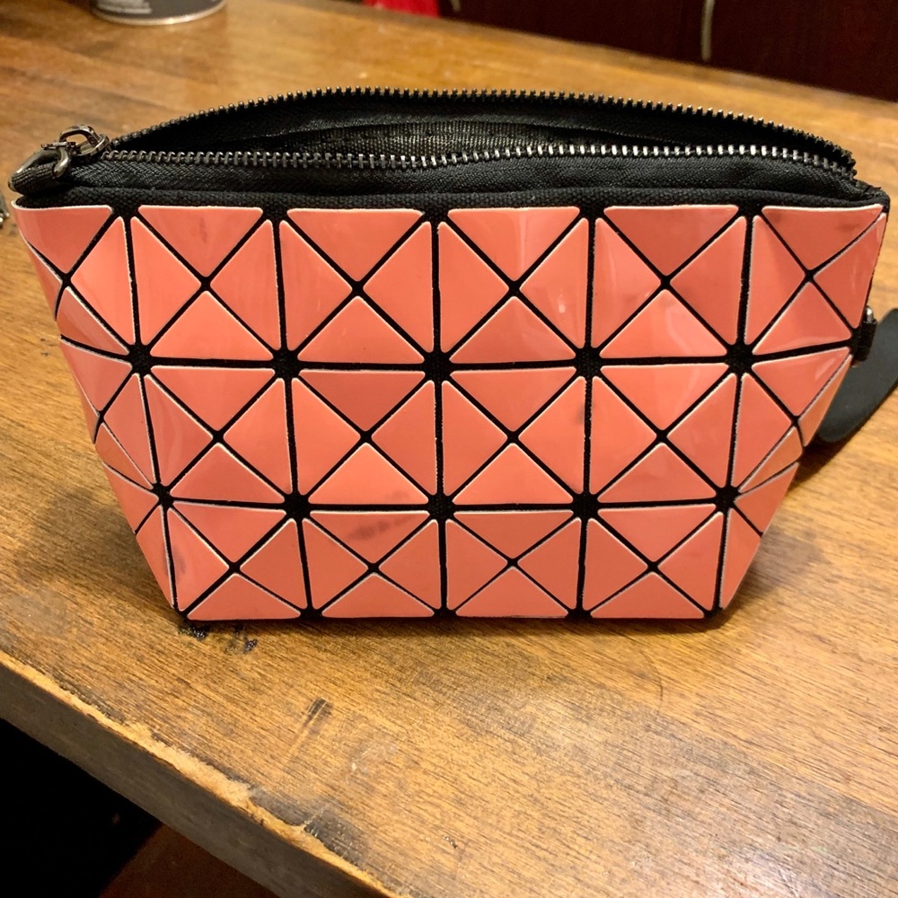 Bao Bao Issey Miyake Pink Clutch wrist strap/chain